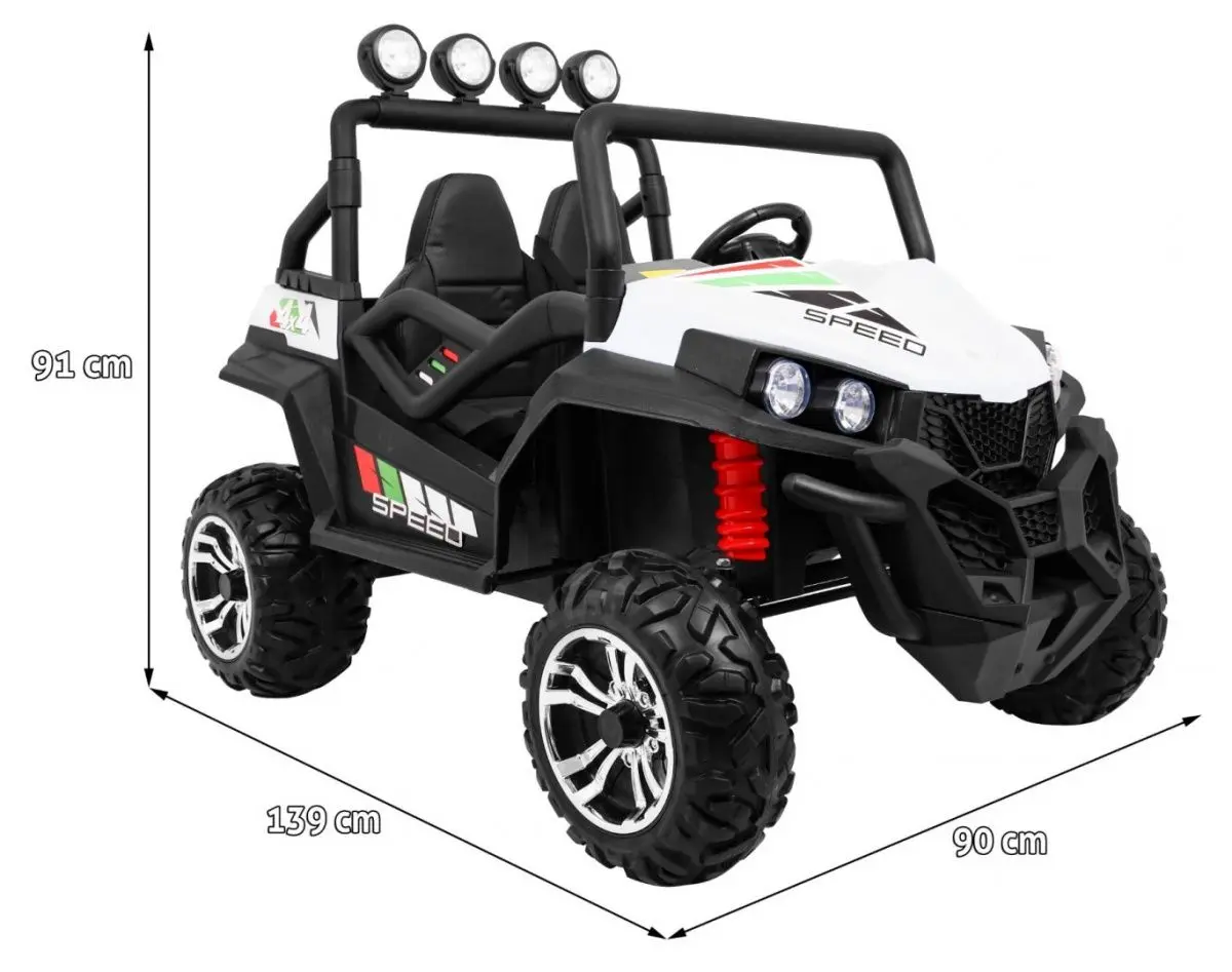 Masinuta electrică Ramiz Grand Buggy 4x4 Lift (White)