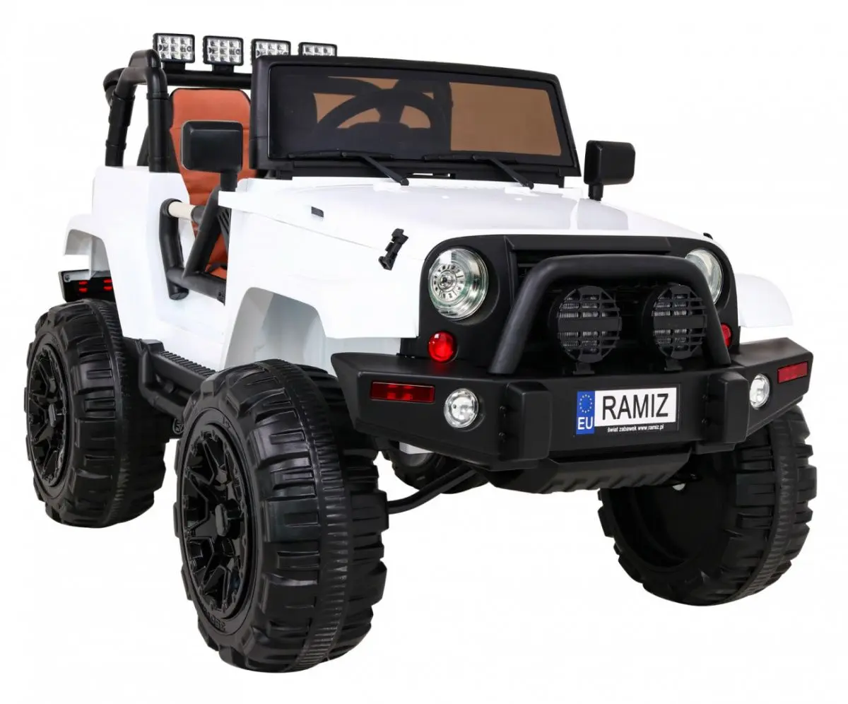 Masinuta electrica Ramiz Jeep All Terrain (White)
