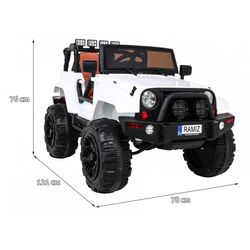 Masinuta electrica Ramiz Jeep All Terrain (White) Thumb
