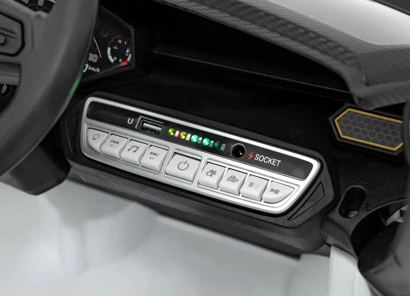 Masinuta electrica Ramiz Lamborghini Invencible (White)