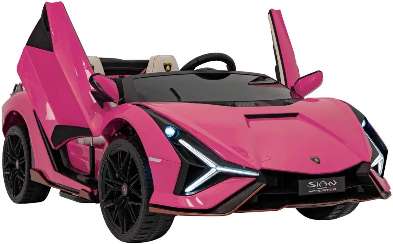 Masinuta electrica Ramiz Lamborghini Sian (Pink) - 12