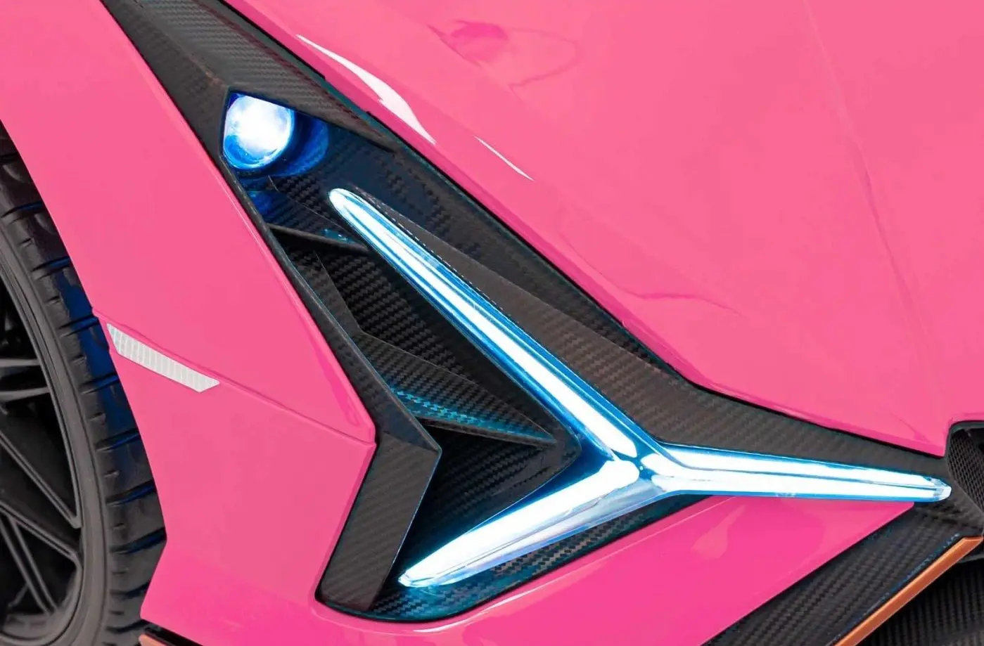 Masinuta electrica Ramiz Lamborghini Sian (Pink) - 11