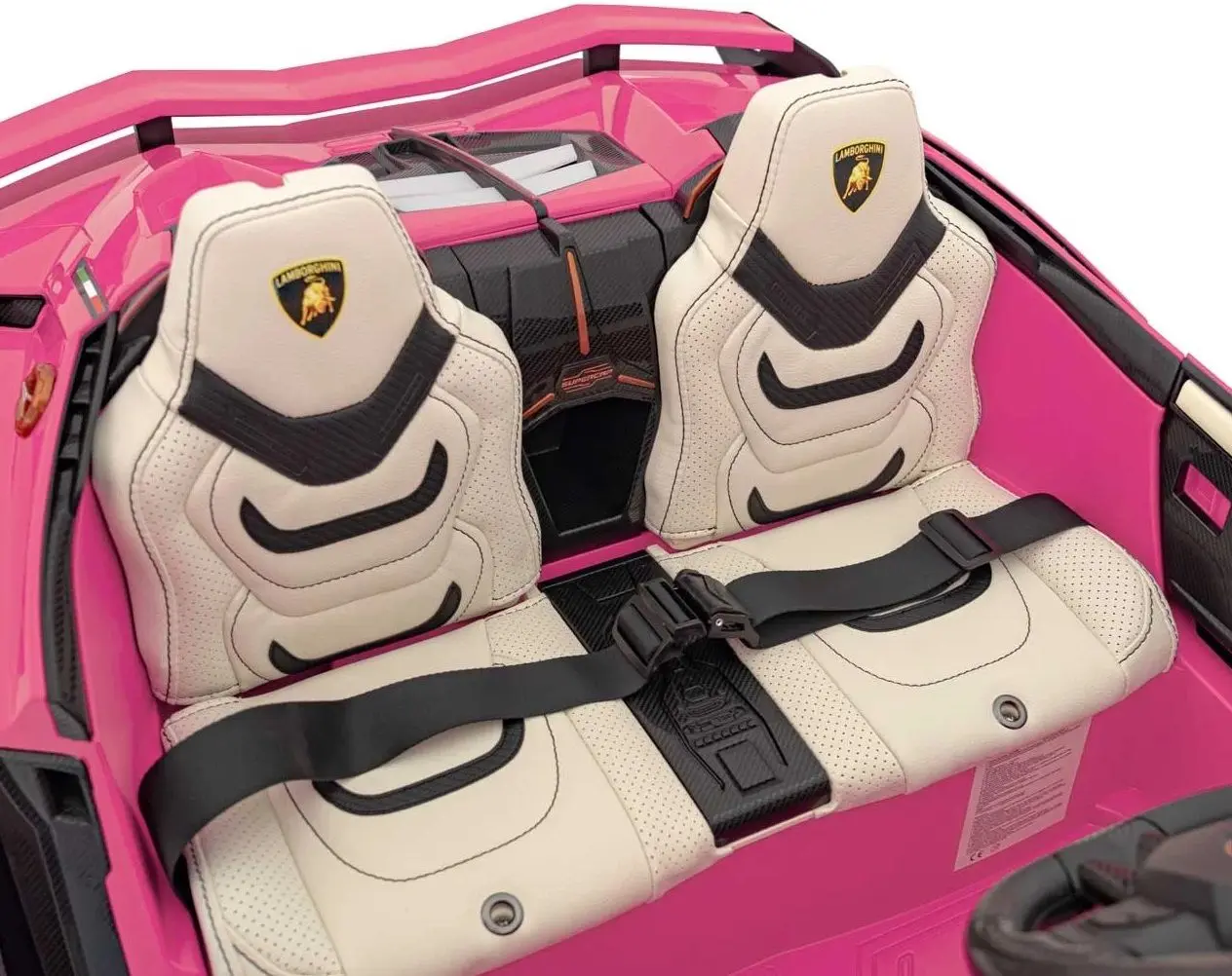 Masinuta electrica Ramiz Lamborghini Sian (Pink) - 8