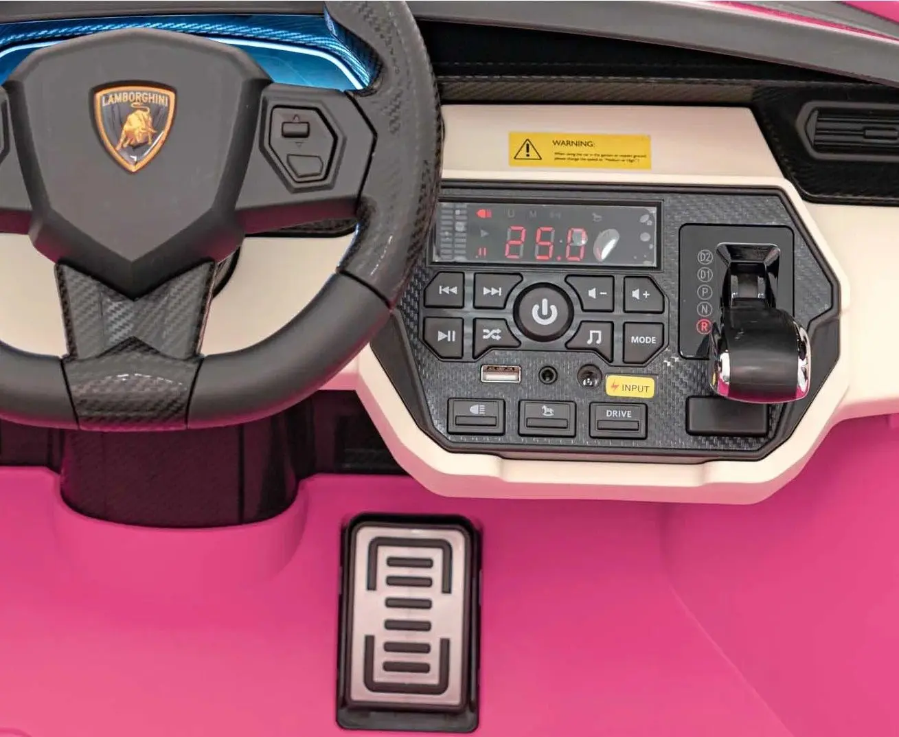 Masinuta electrica Ramiz Lamborghini Sian (Pink) - 6