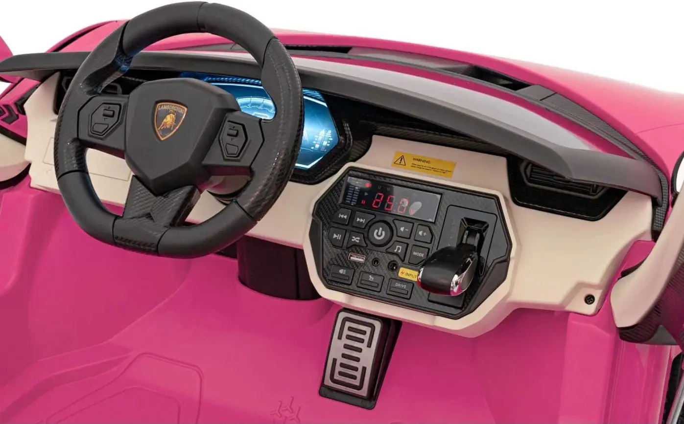 Masinuta electrica Ramiz Lamborghini Sian (Pink) - 4