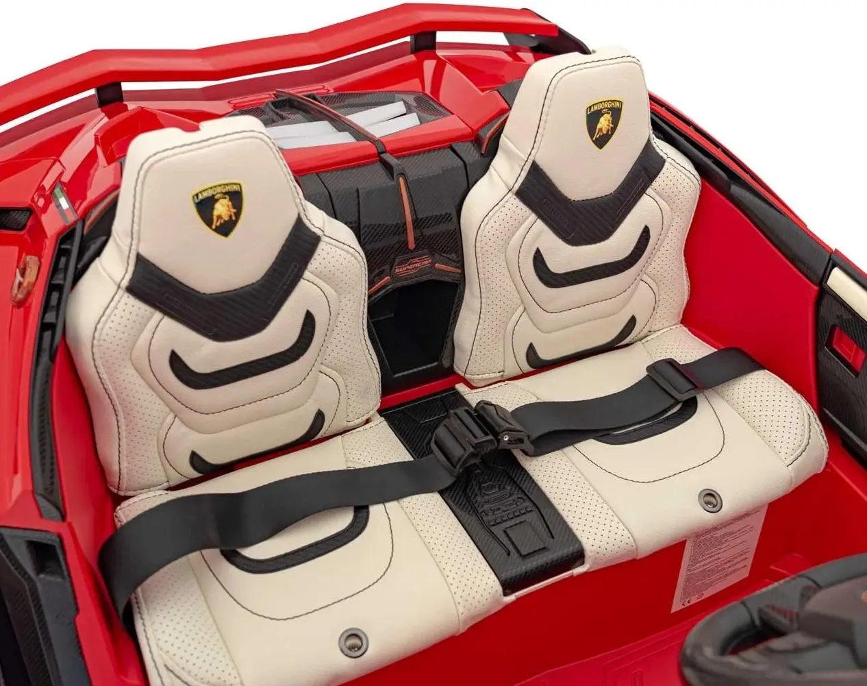 Masinuta electrica Ramiz Lamborghini Sian (Red) - 8