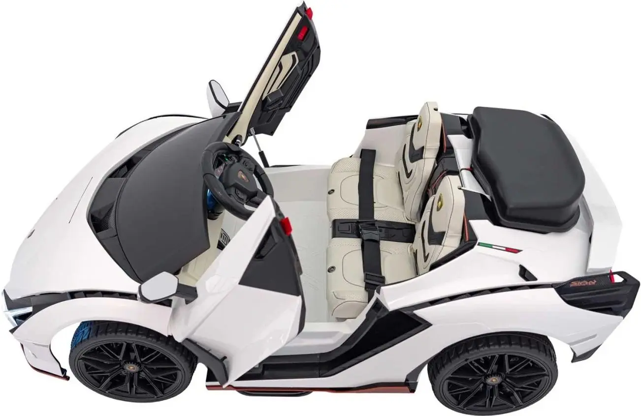 Masinuta electrica Ramiz Lamborghini Sian (White) - 18