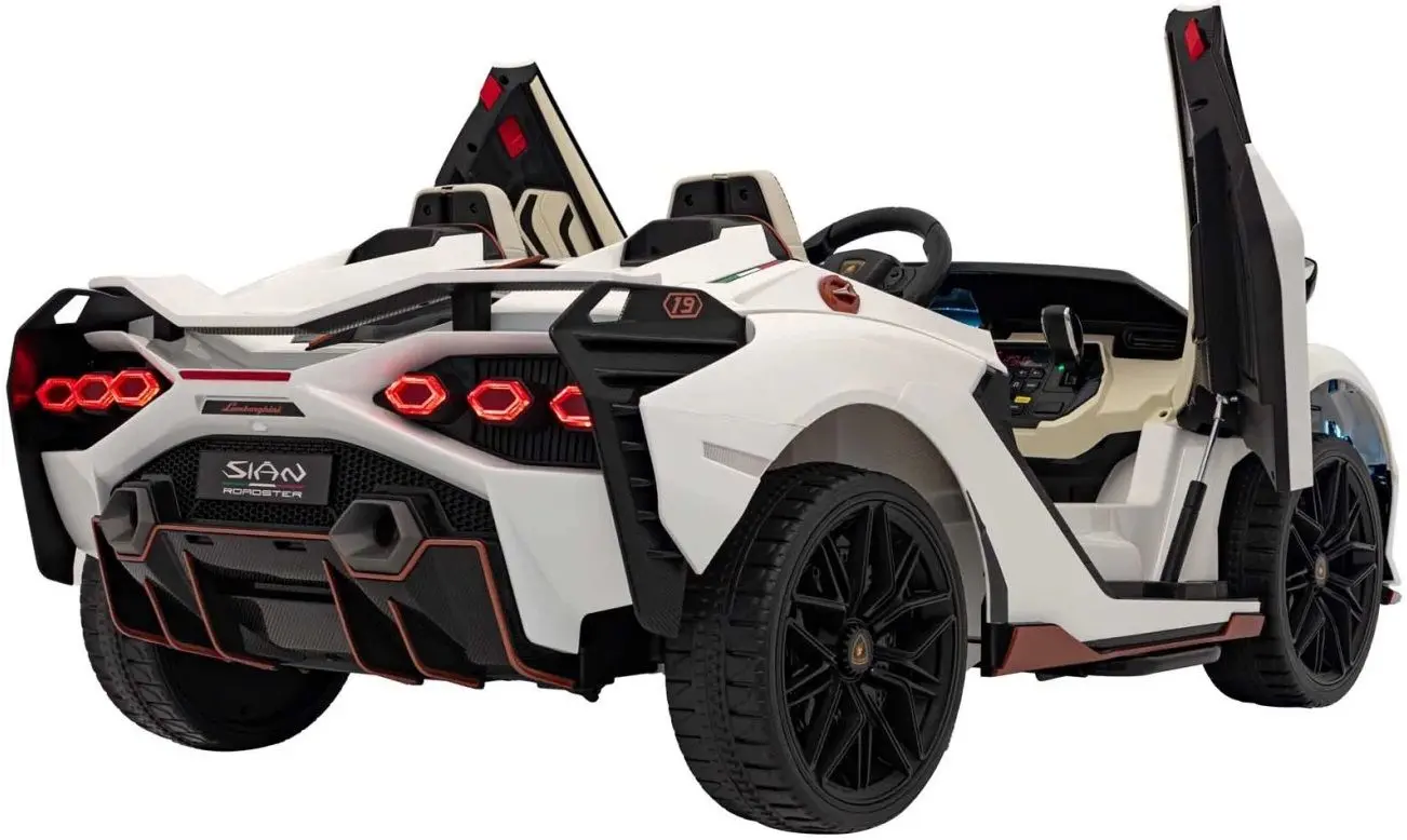 Masinuta electrica Ramiz Lamborghini Sian (White) - 14