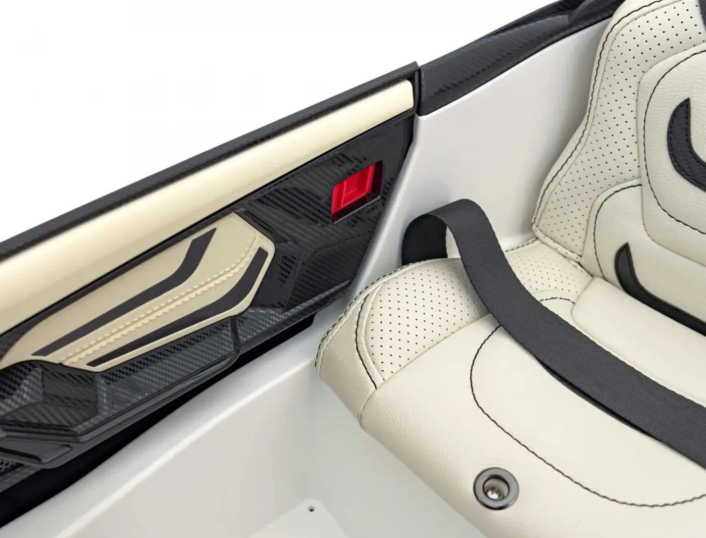 Masinuta electrica Ramiz Lamborghini Sian (White) - 13