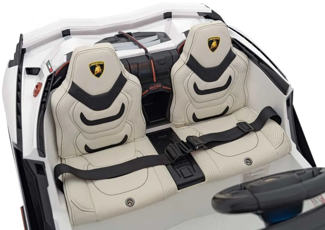 Masinuta electrica Ramiz Lamborghini Sian (White) - 11