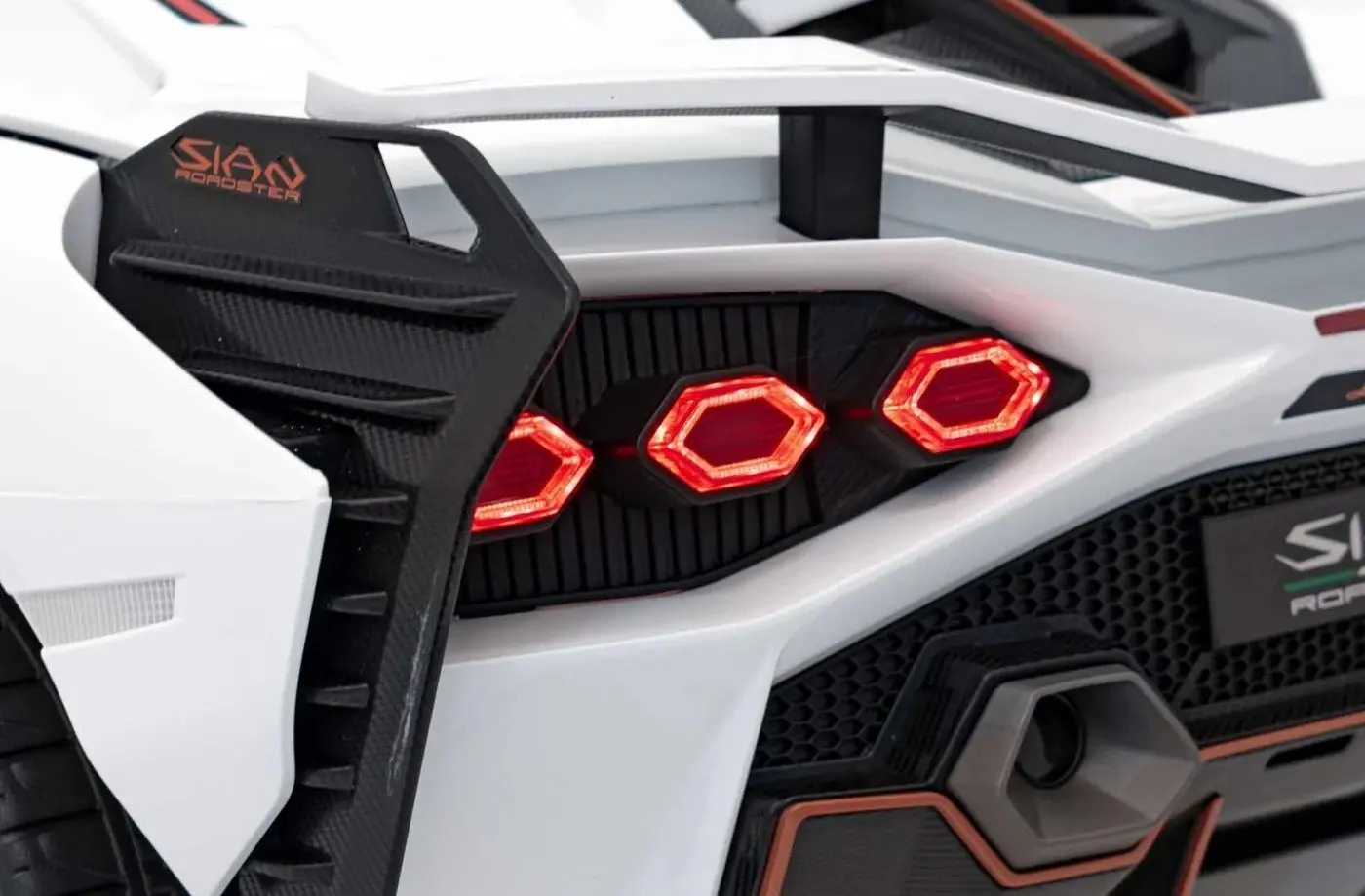 Masinuta electrica Ramiz Lamborghini Sian (White) - 10