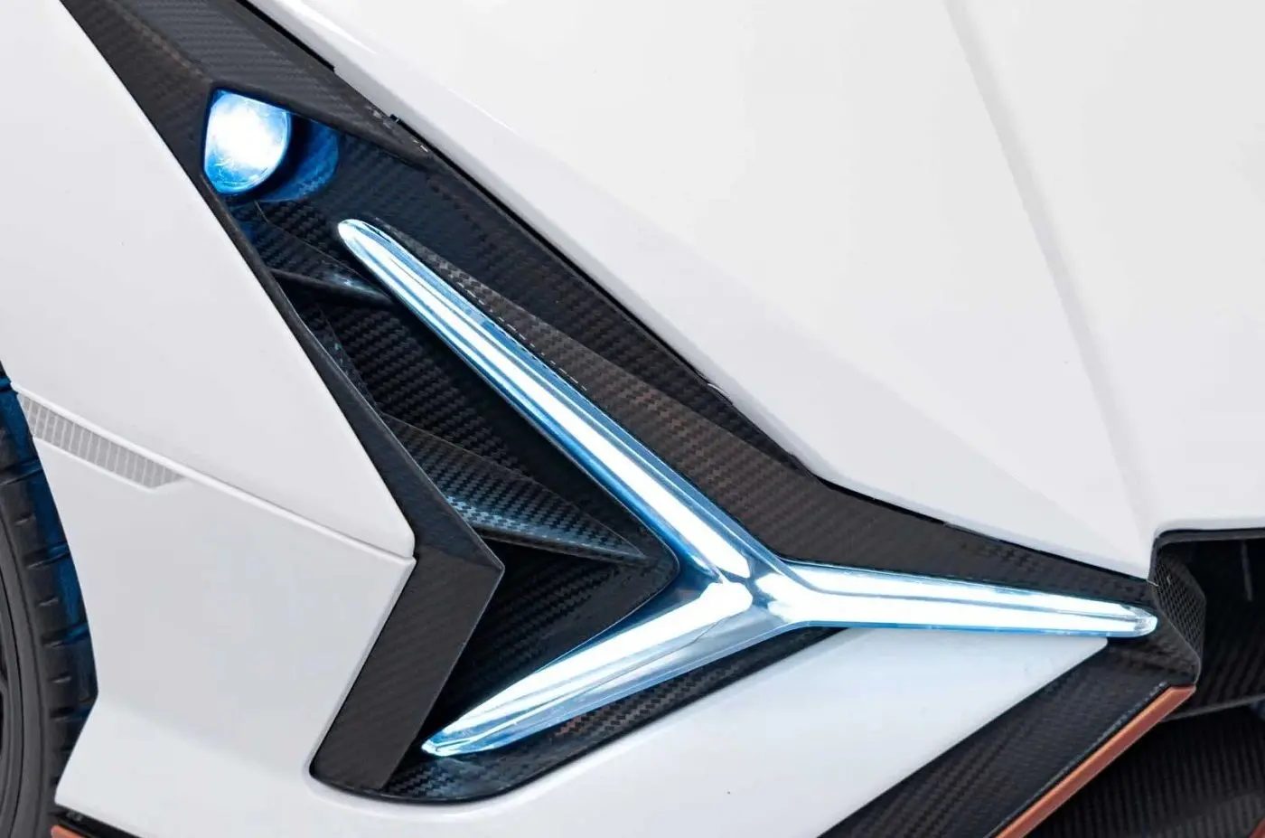 Masinuta electrica Ramiz Lamborghini Sian (White) - 9