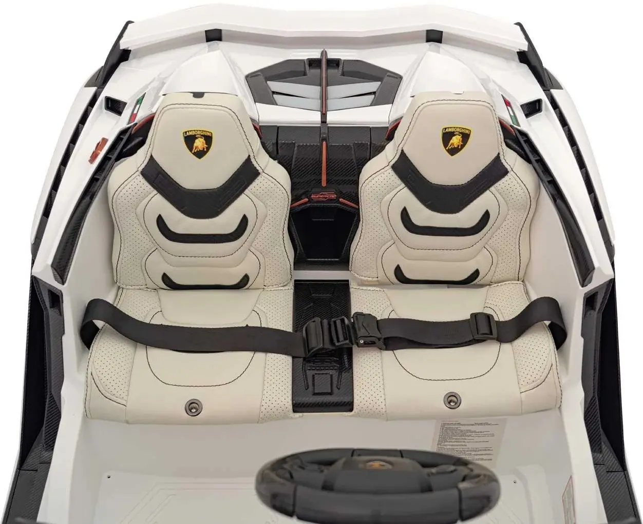 Masinuta electrica Ramiz Lamborghini Sian (White) - 8