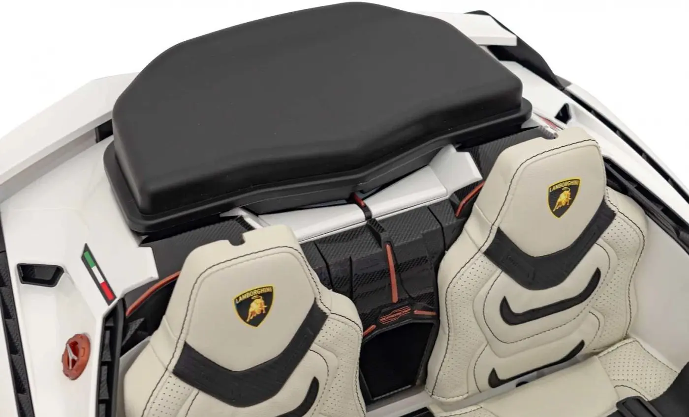 Masinuta electrica Ramiz Lamborghini Sian (White) - 7