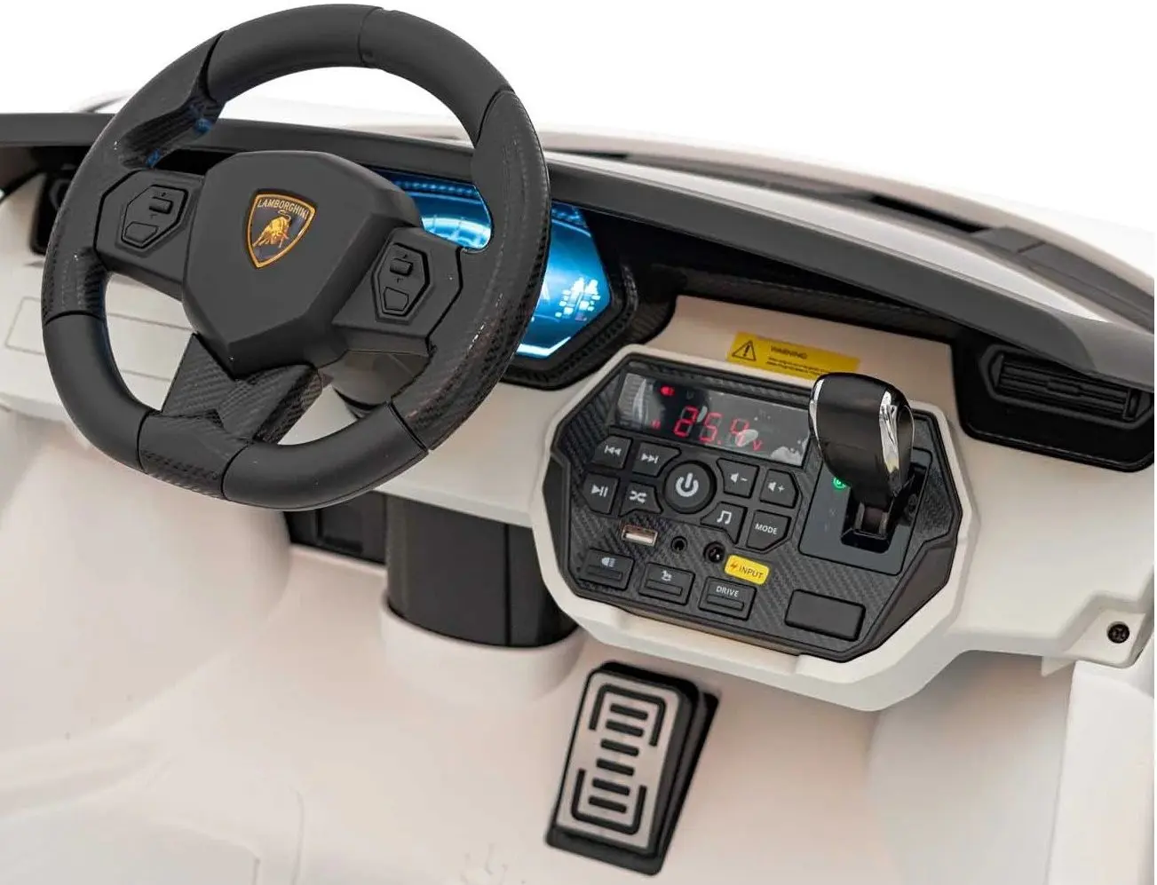 Masinuta electrica Ramiz Lamborghini Sian (White) - 4