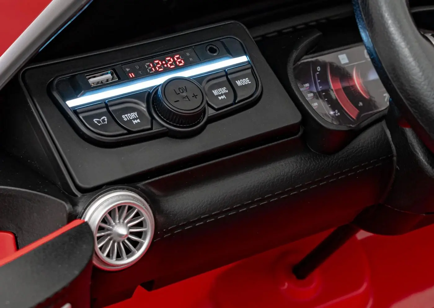 Masinuta electrica Ramiz Mercedes Benz AMG SL63 (Red) - 9