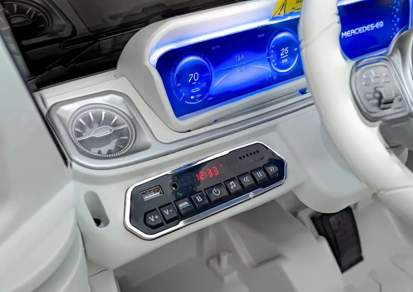 Электромобиль Ramiz Mercedes Benz EQG (White) - 9
