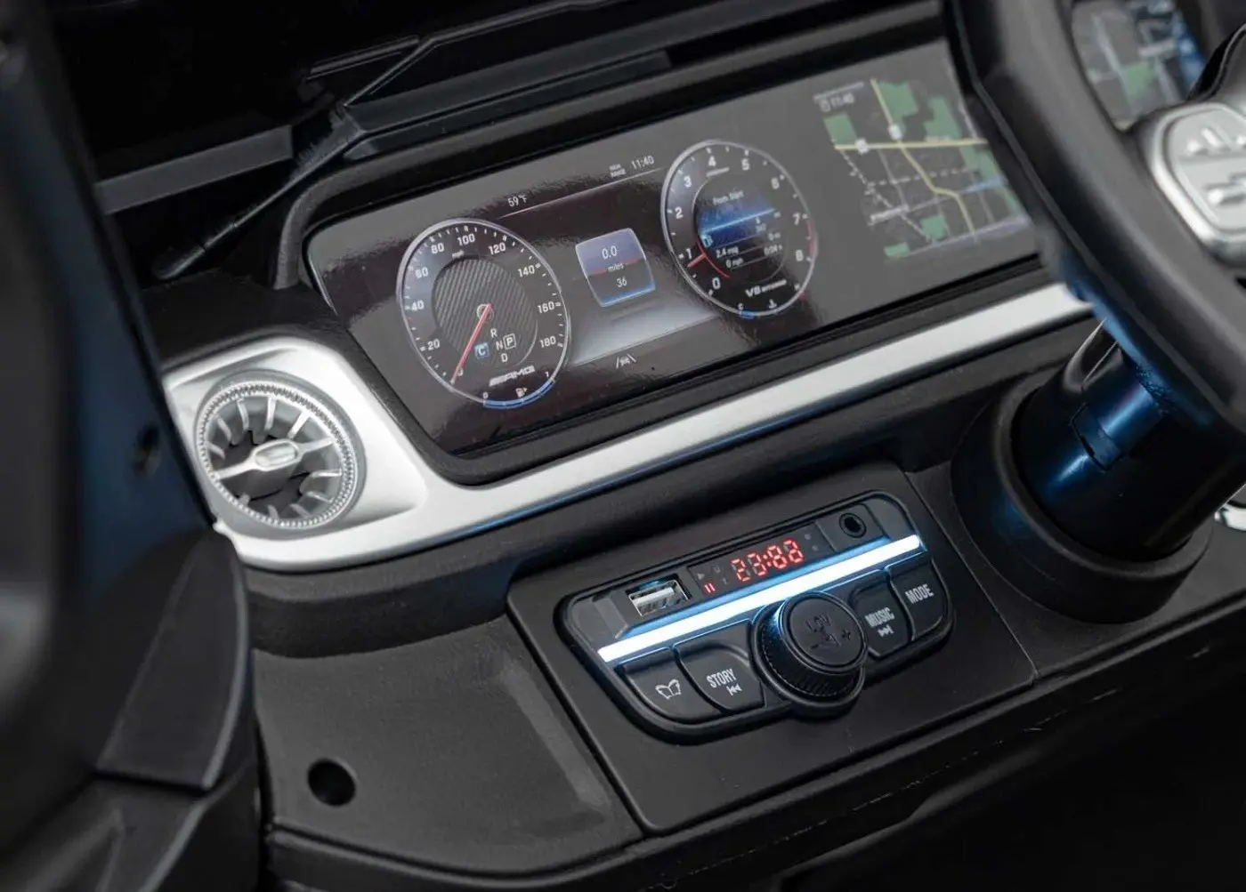 Masinuta electrica Ramiz Mercedes Benz G63 AMG XXL (Black) - 6