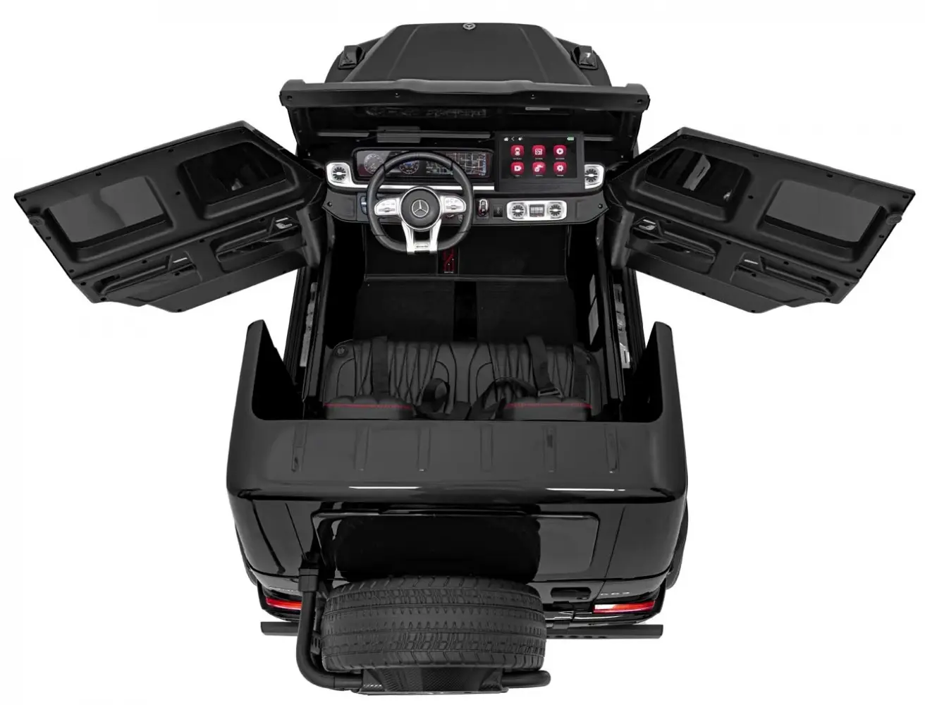 Masinuta electrica Ramiz Mercedes Benz G63 AMG XXL Strong MP4 (Black)