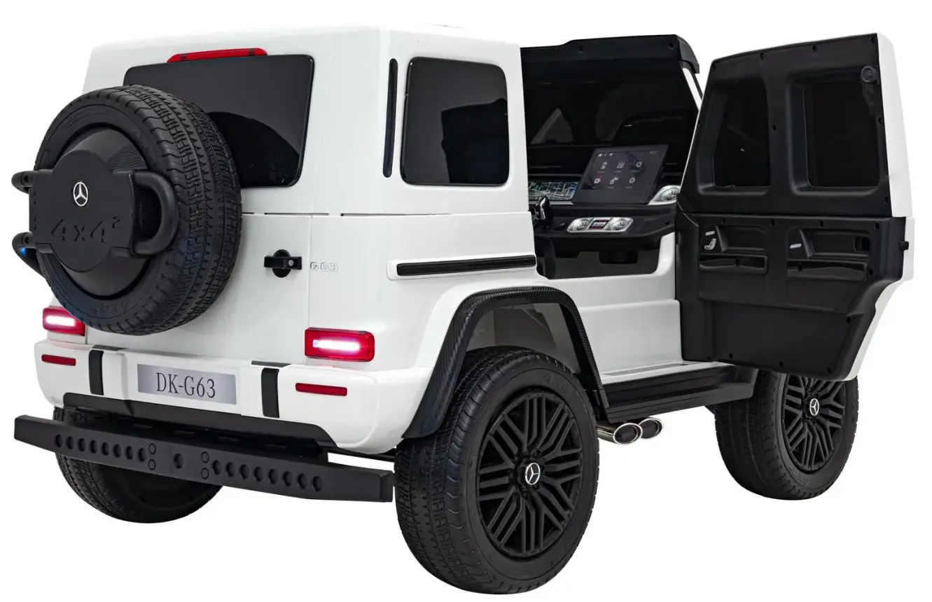 Masinuta electrica Ramiz Mercedes Benz G63 AMG XXL Strong MP4 (White)