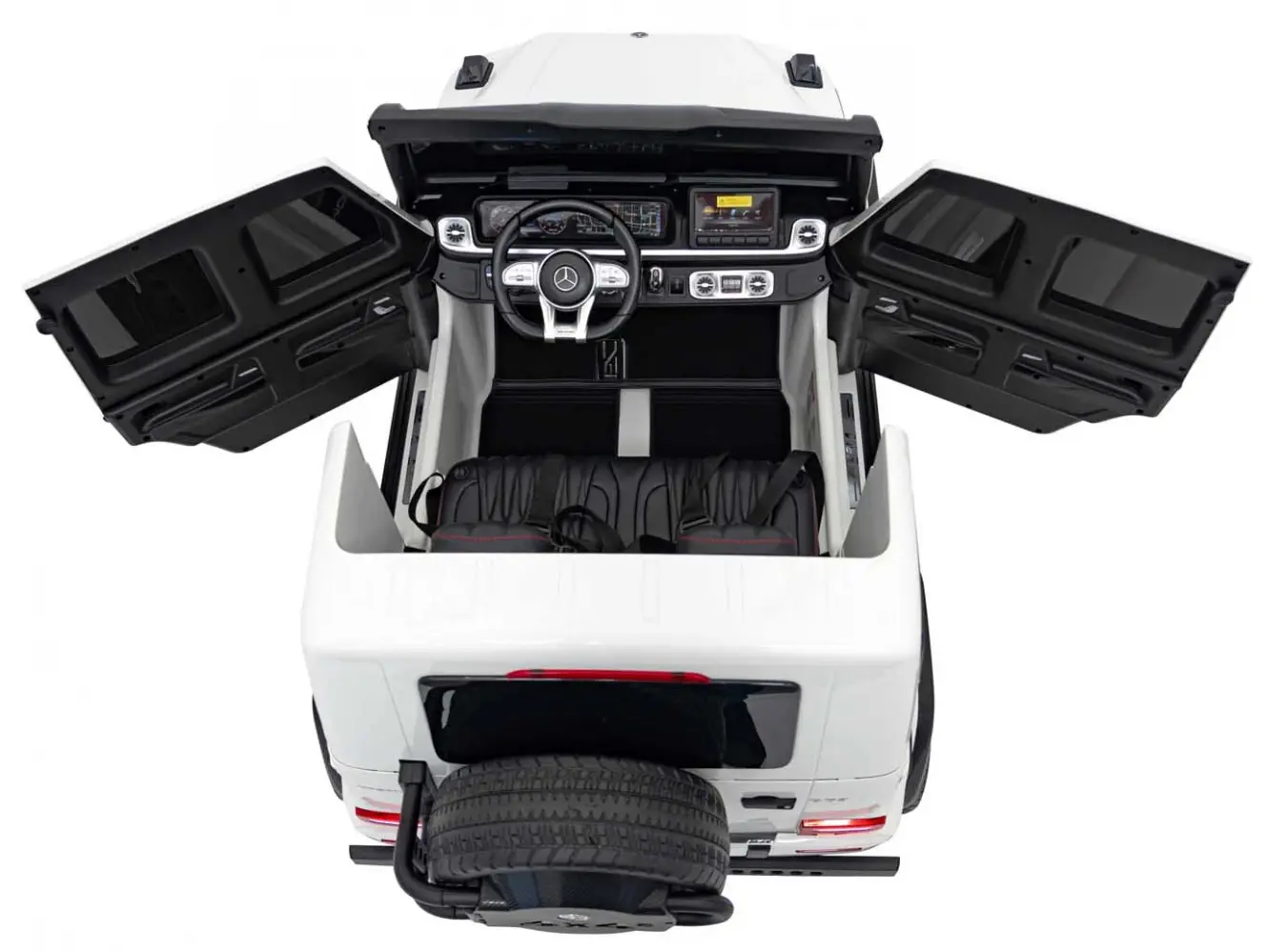 Masinuta electrica Ramiz Mercedes Benz G63 AMG XXL Strong (White)