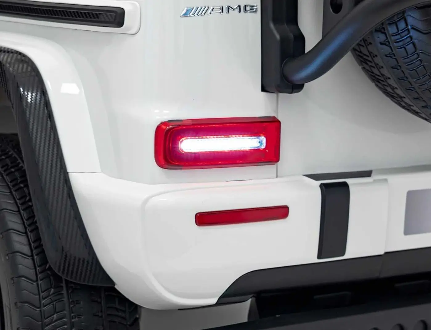 Masinuta electrica Ramiz Mercedes Benz G63 AMG XXL (White) - 10