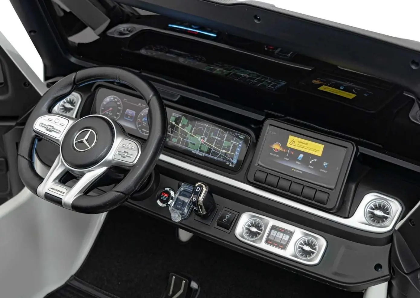 Masinuta electrica Ramiz Mercedes Benz G63 AMG XXL (White) - 5