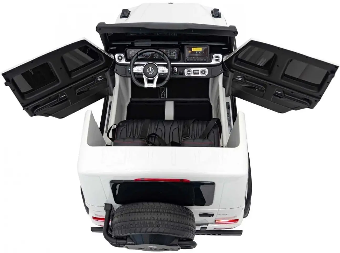 Masinuta electrica Ramiz Mercedes Benz G63 AMG XXL (White) - 19