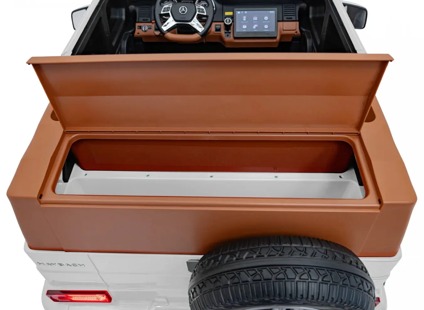 Masinuta electrica Ramiz Mercedes Benz Maybach G650 Strong (White)