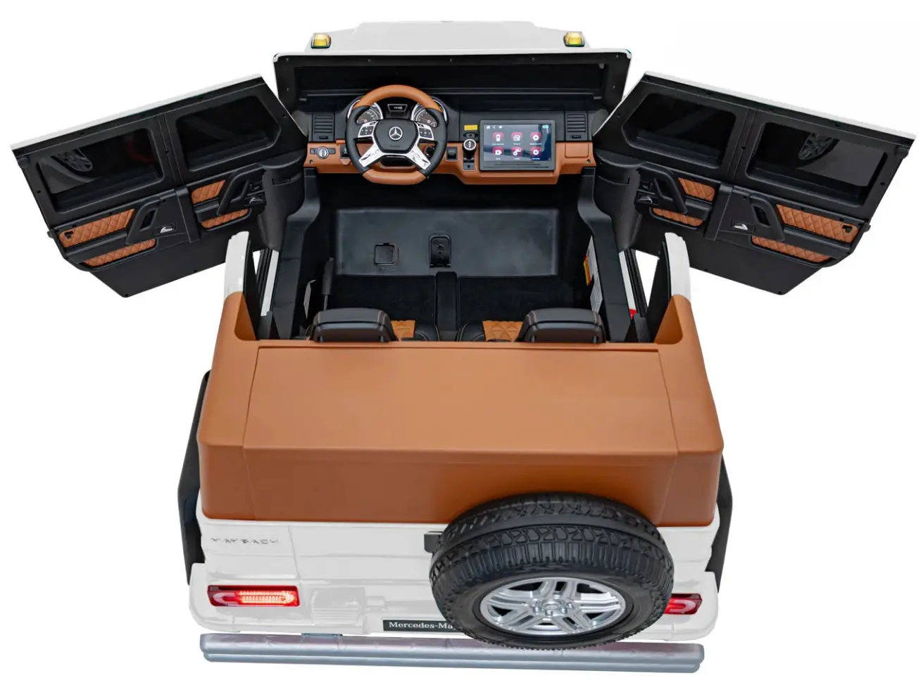 Masinuta electrica Ramiz Mercedes Benz Maybach G650 Strong (White)