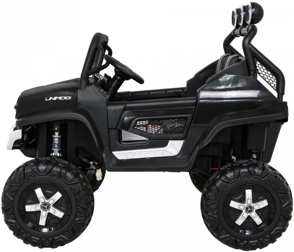 Masinuta electrică Ramiz Mercedes Benz Unimog (Black)