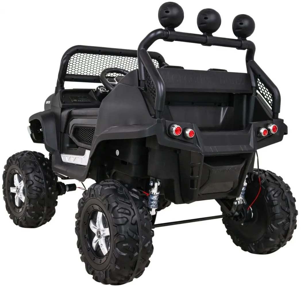 Masinuta electrică Ramiz Mercedes Benz Unimog (Black)