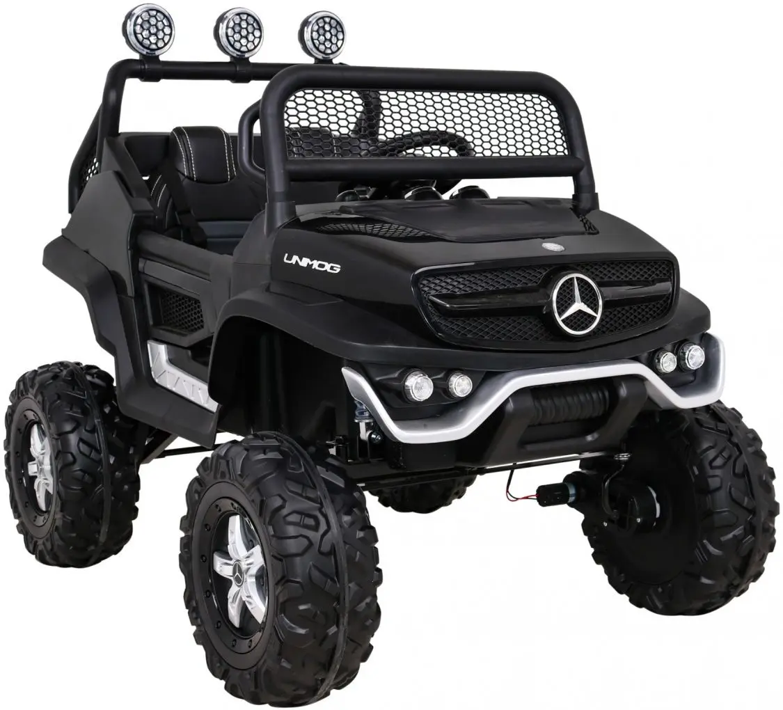 Masinuta electrică Ramiz Mercedes Benz Unimog (Black)