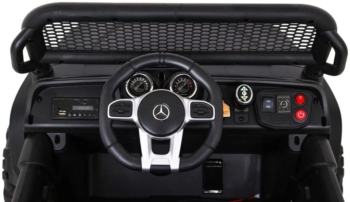 Masinuta electrică Ramiz Mercedes Benz Unimog (Black)