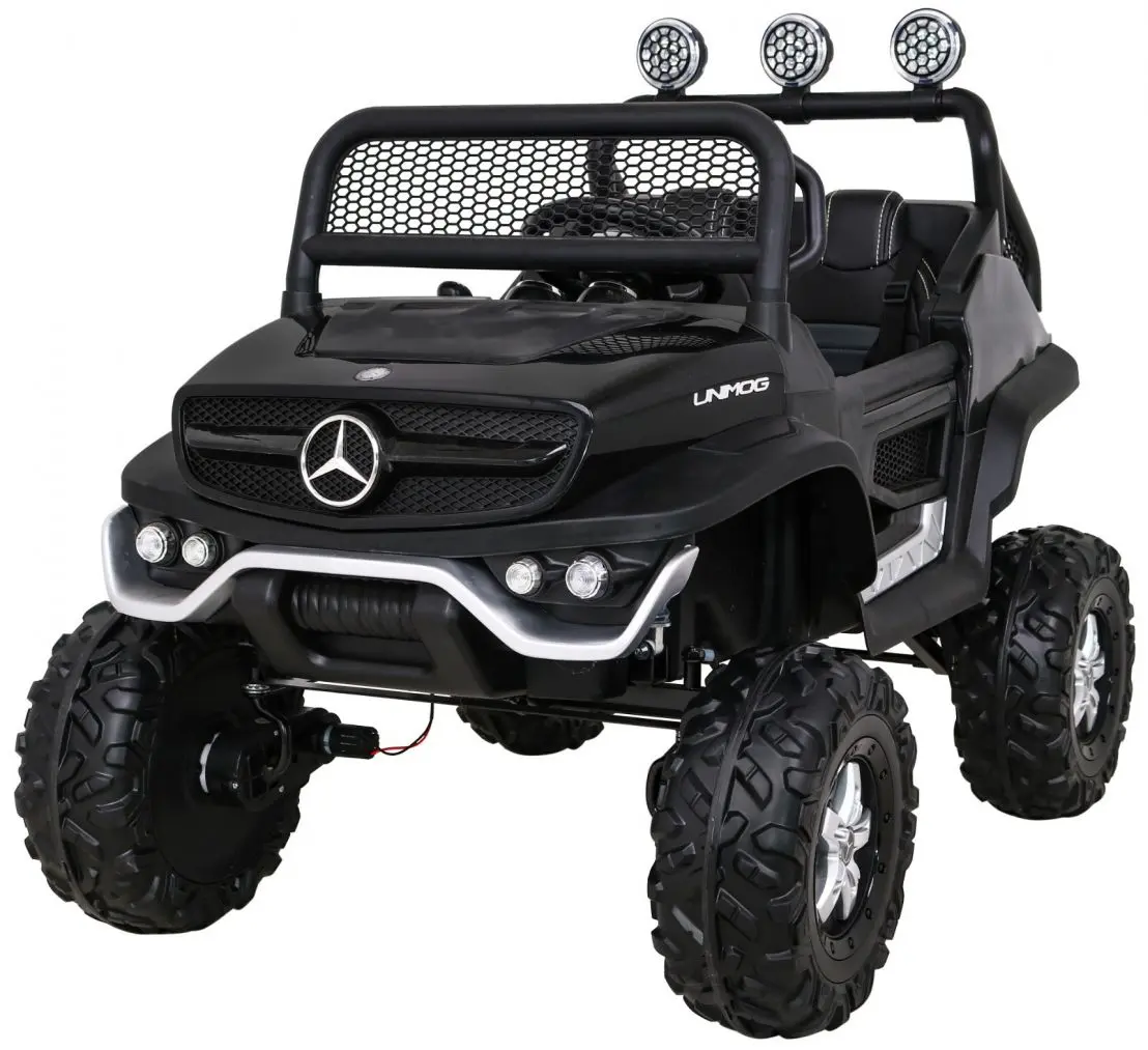 Masinuta electrică Ramiz Mercedes Benz Unimog (Black)
