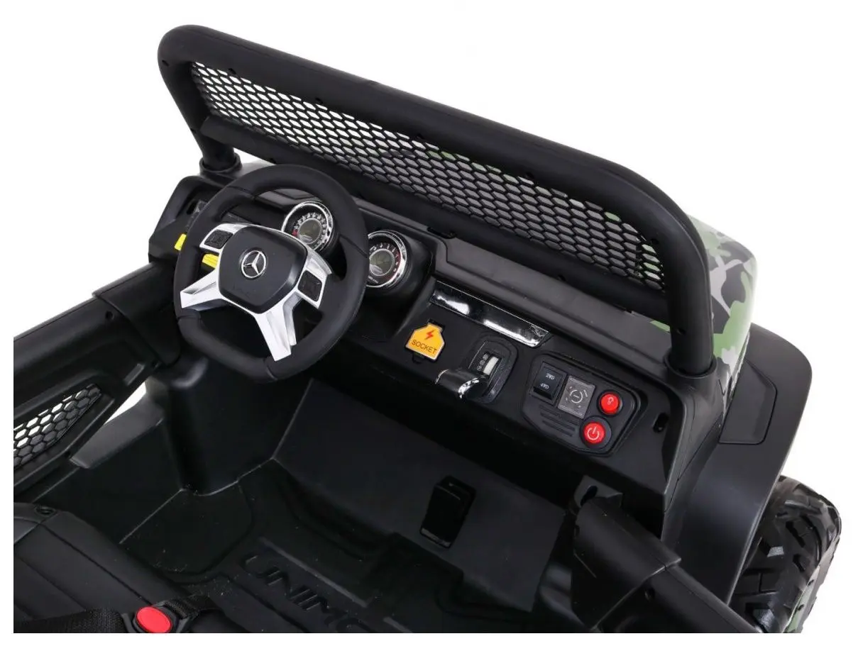 Masinuta electrica Ramiz Mercedes Benz Unimog (Moro/Black)