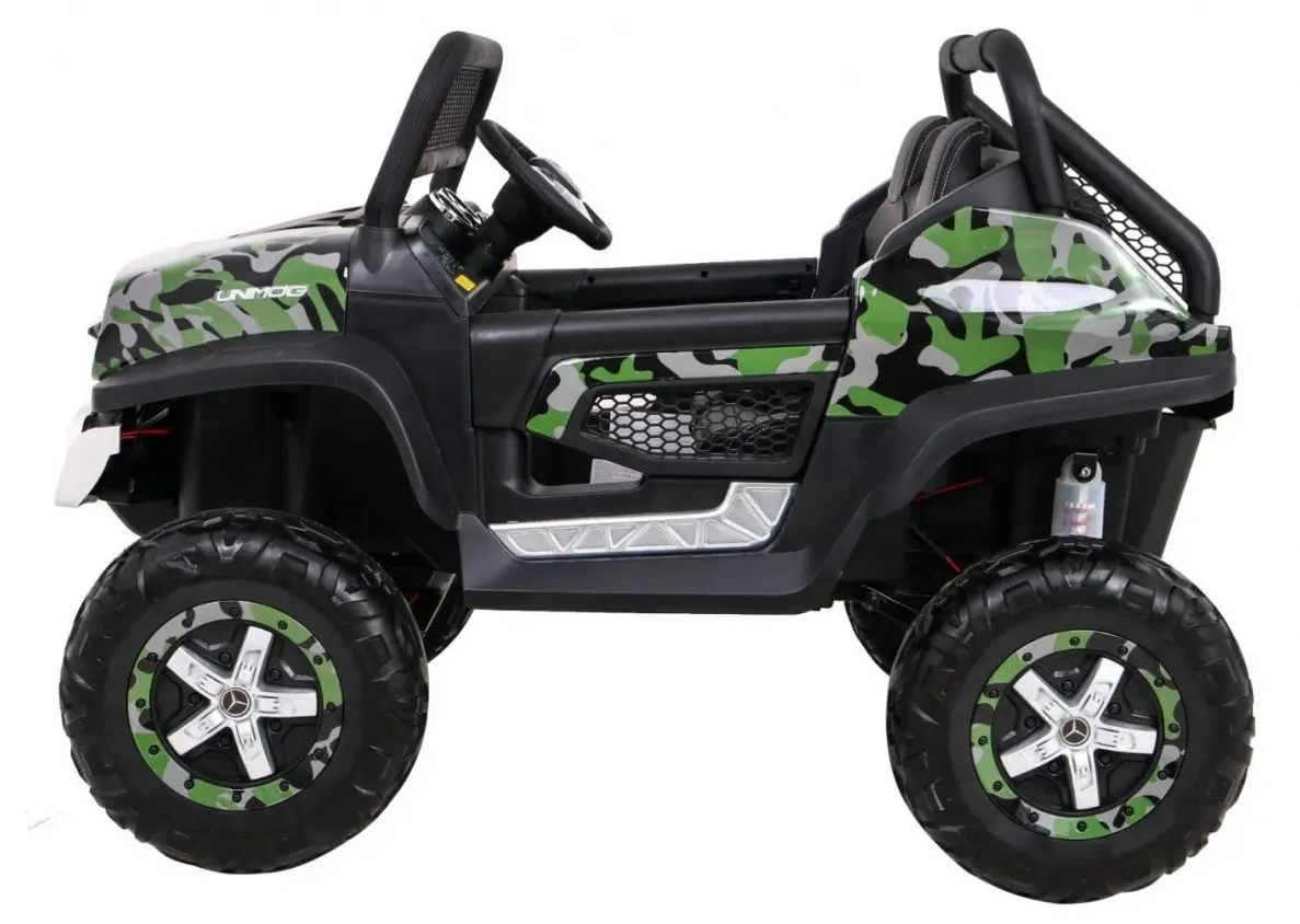 Masinuta electrica Ramiz Mercedes Benz Unimog (Moro/Black)