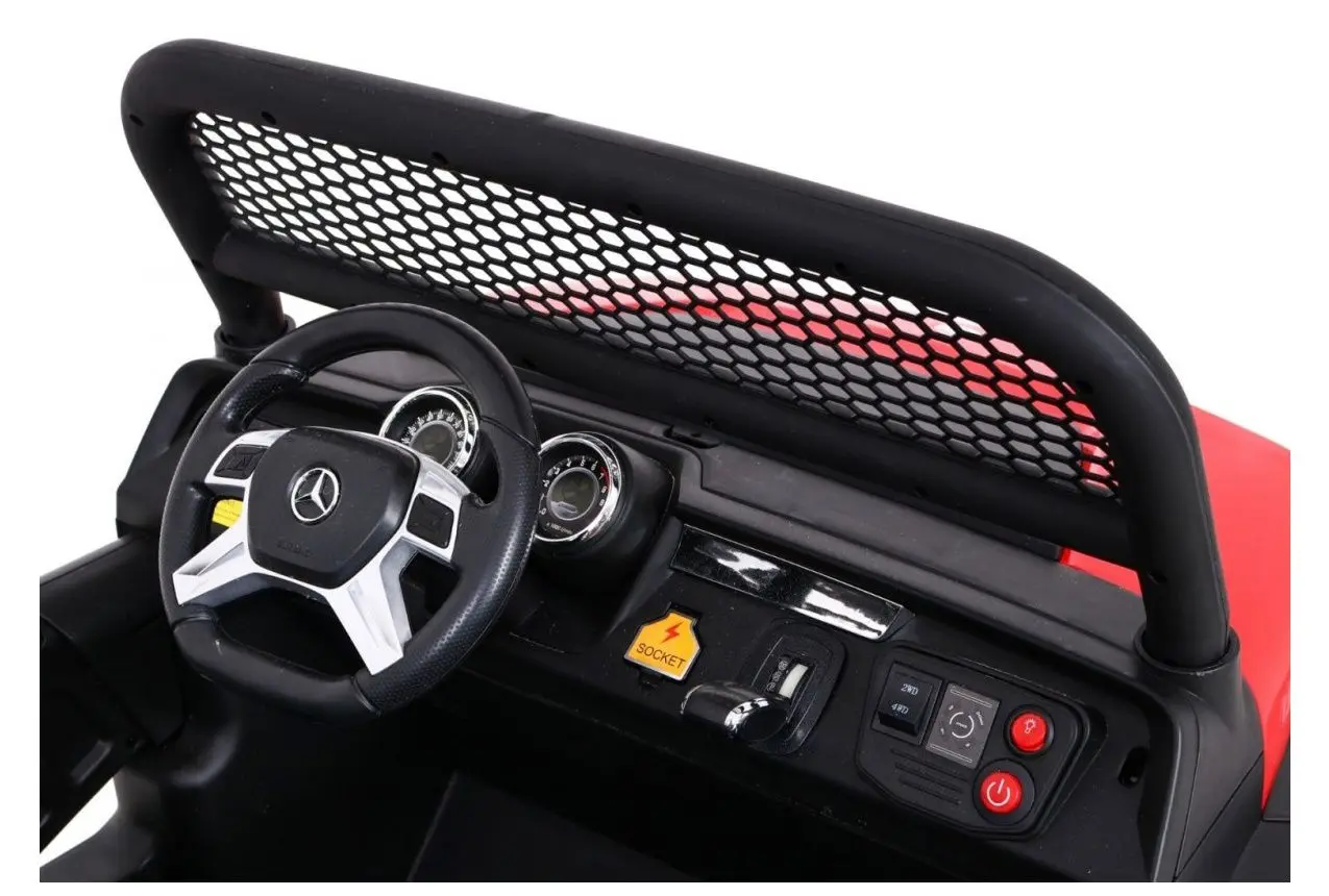 Masinuta electrica Ramiz Mercedes Benz Unimog (Red)