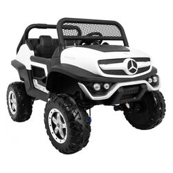 Masinuta electrica Ramiz Mercedes Benz Unimog (White) Thumb