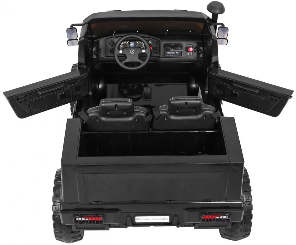 Masinuta electrică Ramiz Mercedes-Benz Zetros (Black) - 5