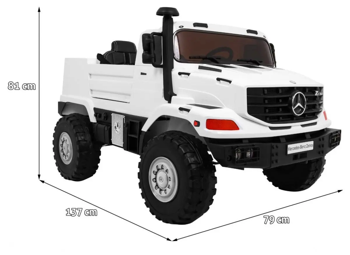 Электромобиль Ramiz Mercedes-Benz Zetros (White) - 15