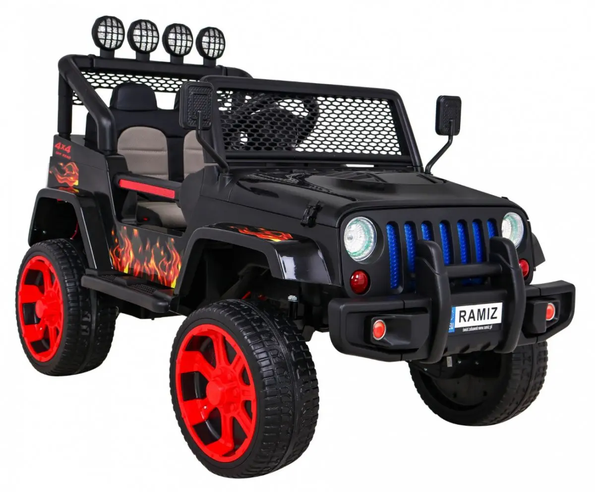 Masinuta electrica Ramiz New Raptor Drifter 4x4 (Flames)