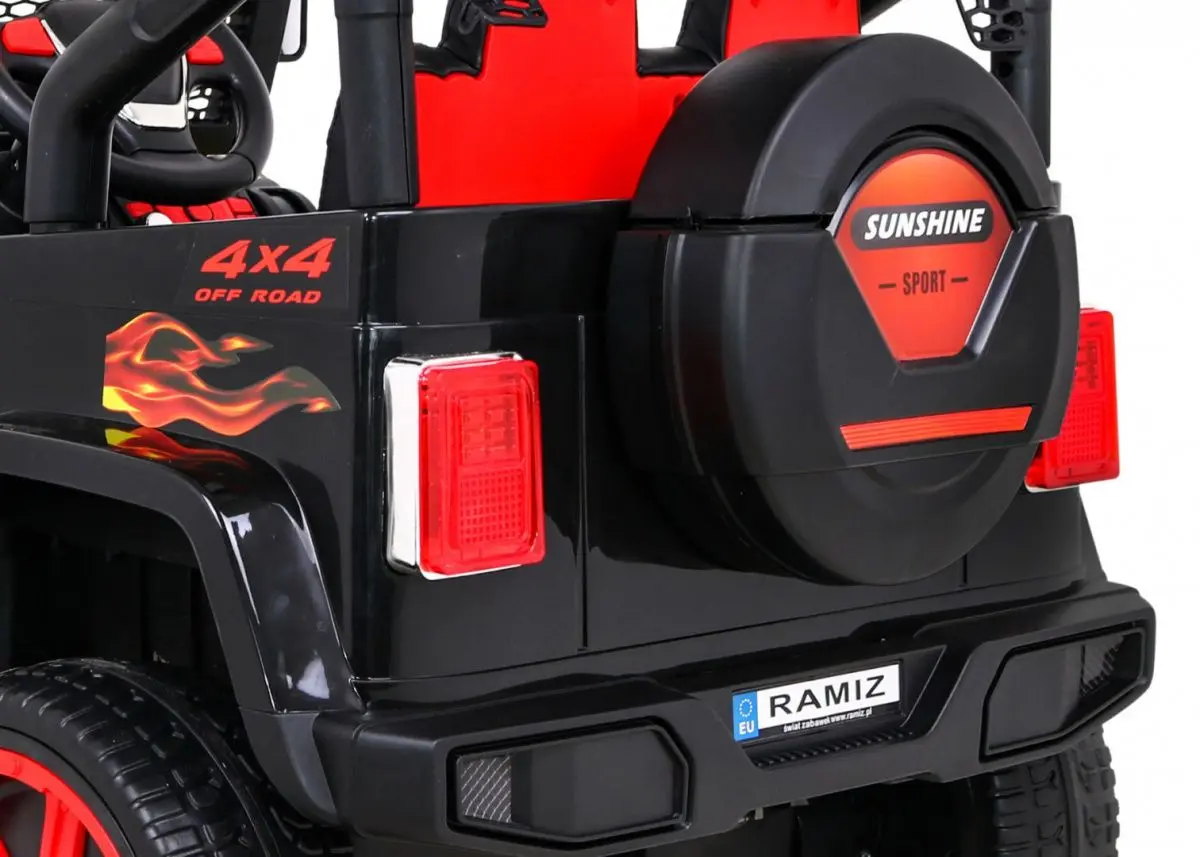 Masinuta electrica Ramiz New Raptor Drifter 4x4 (Flames)