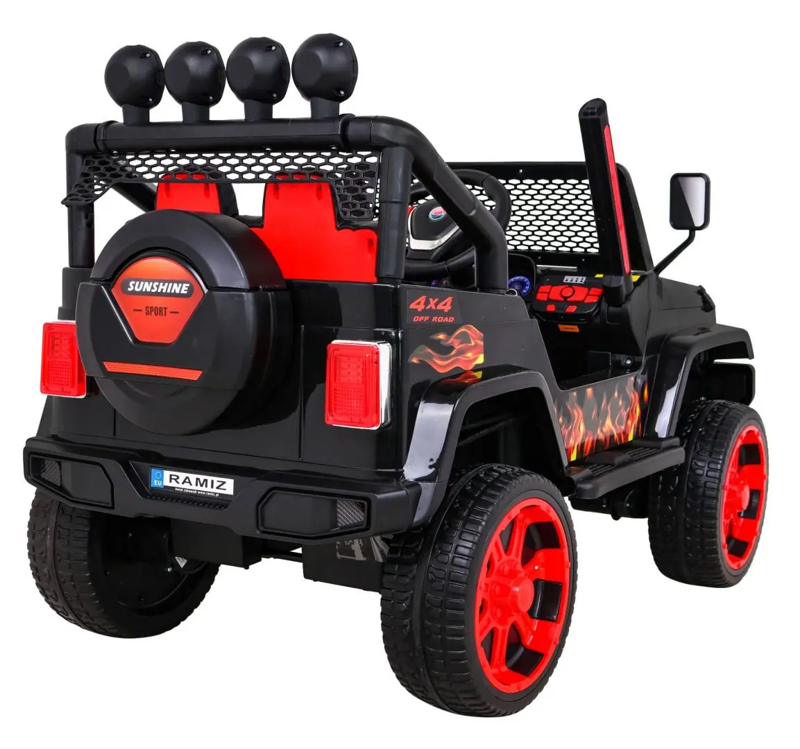 Masinuta electrica Ramiz New Raptor Drifter 4x4 (Flames)
