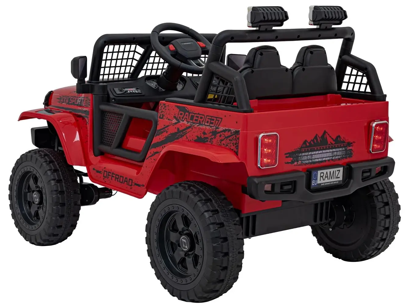 Masinuta electrica Ramiz Off Road 4x4 Sport (Red) - 5