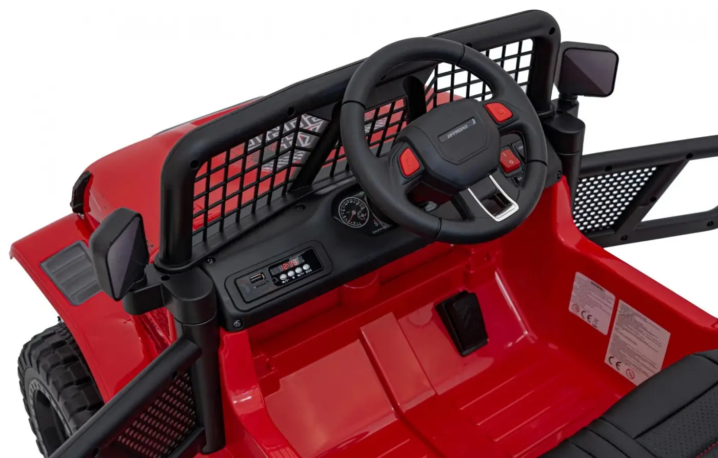 Masinuta electrica Ramiz Off Road 4x4 Sport (Red) - 8