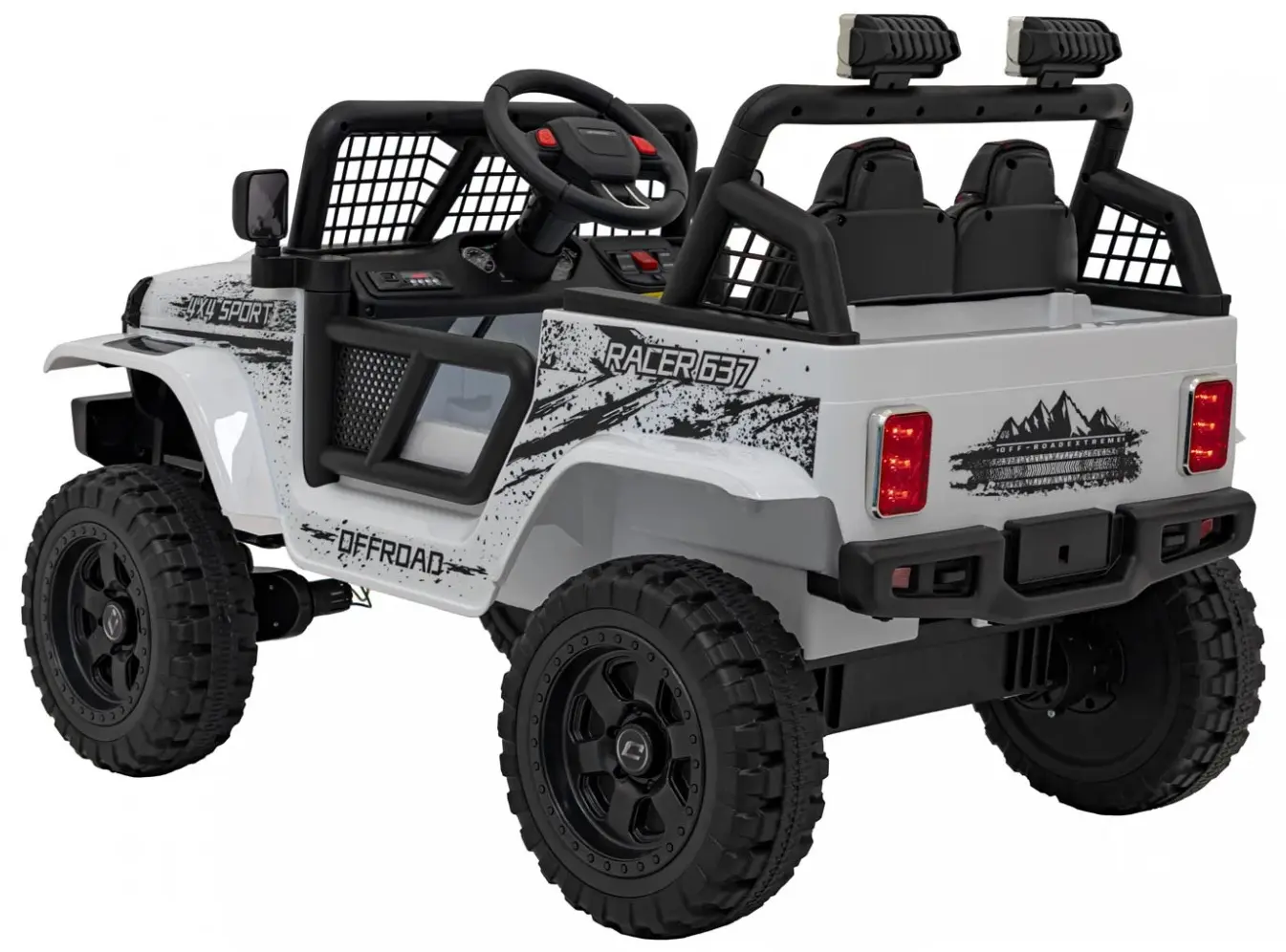 Masinuta electrica Ramiz Off Road 4x4 Sport (White)