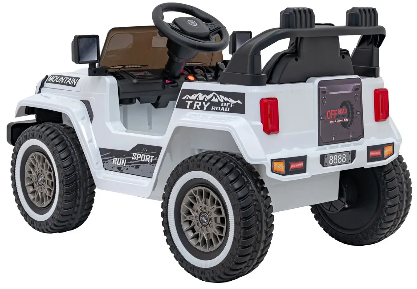 Masinuta electrica Ramiz Off Road Mountain (White)