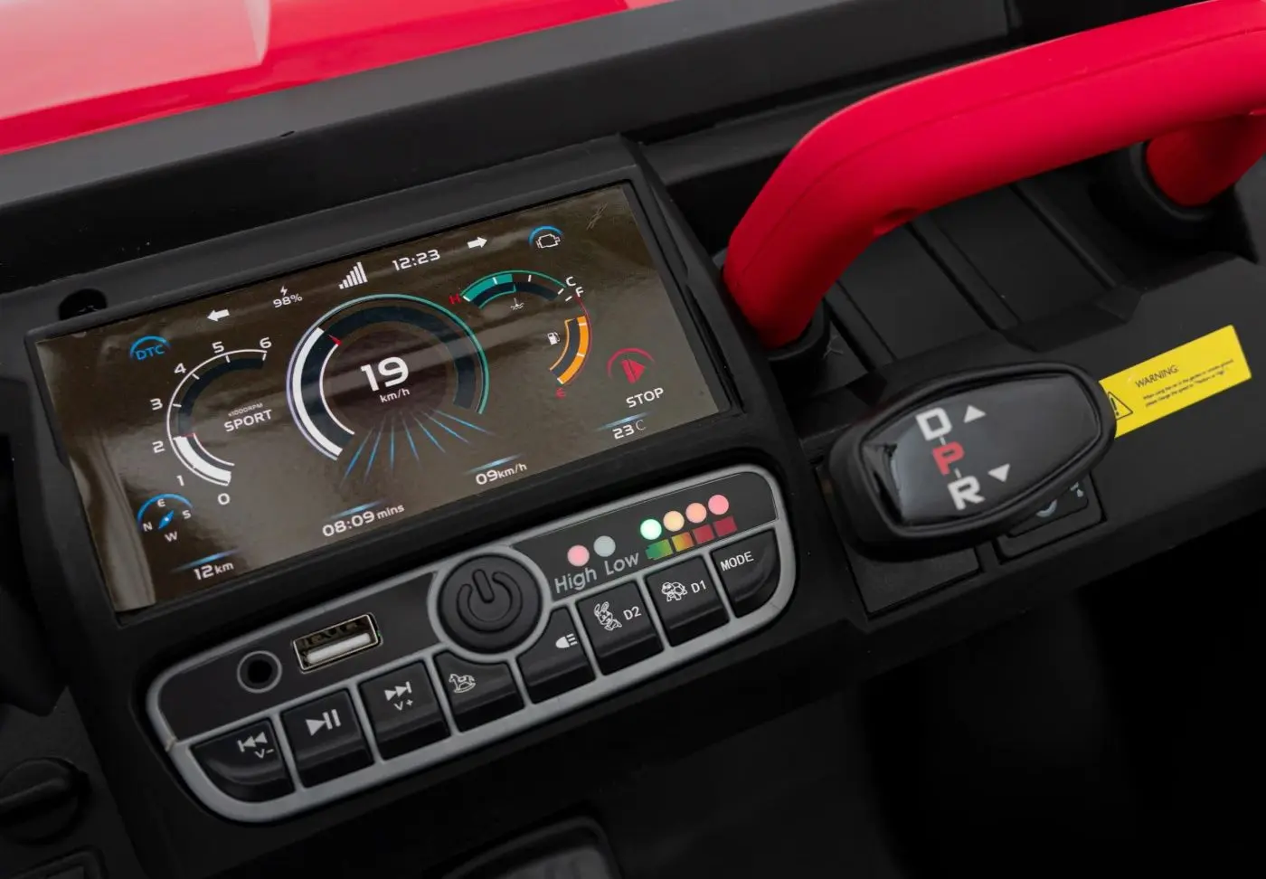 Электромобиль Ramiz Pick-Up Speed ​​900 (Red) - 9