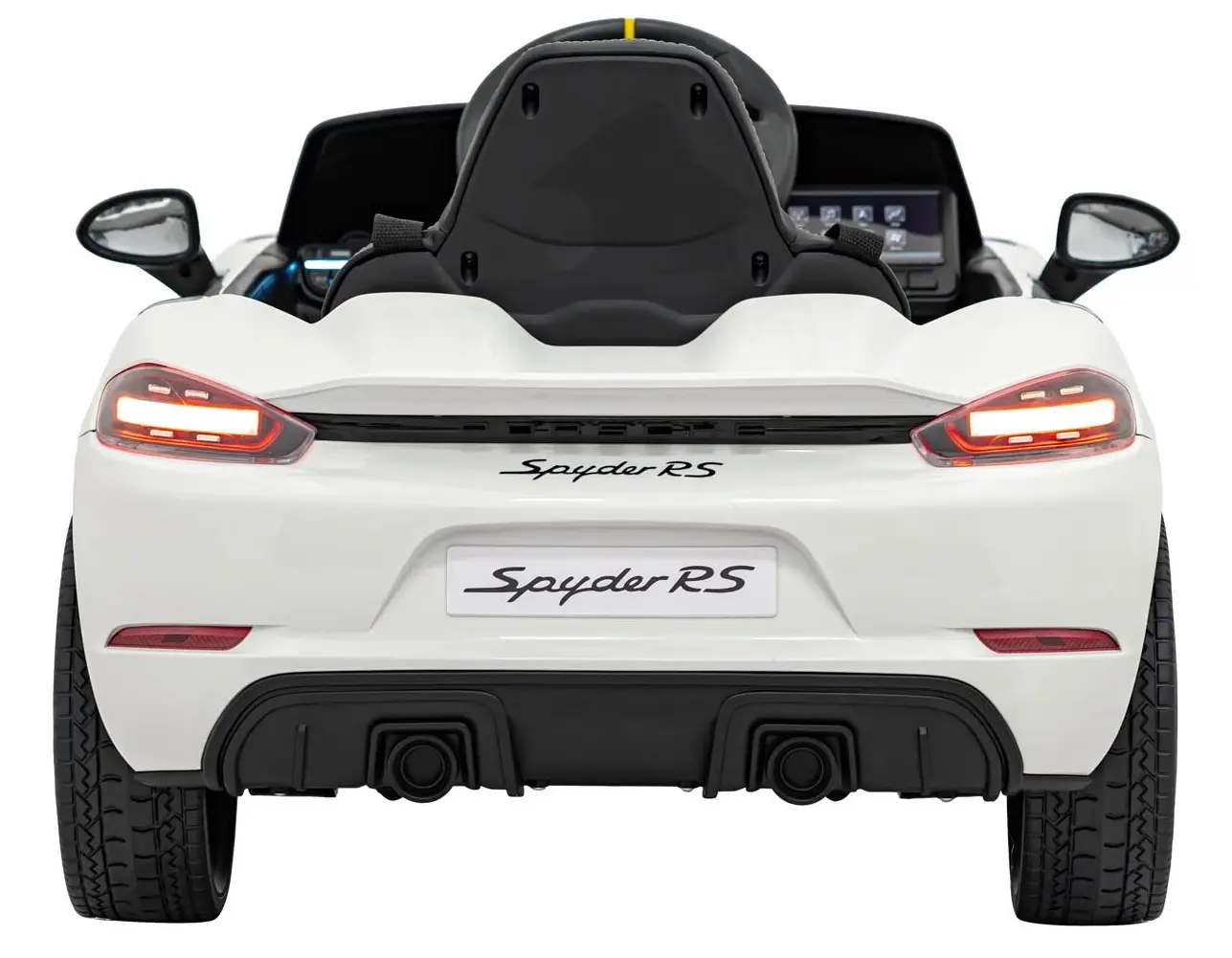 Masinuta electrica Ramiz Porsche Spyder RS 718 (Lacquer White)